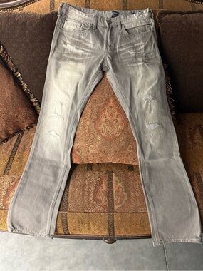 Buffalo David Bitton - EVAN  32/32
Light Gray Distressed Jeans